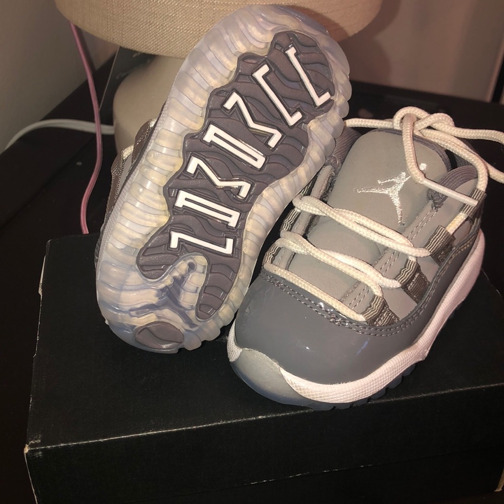 Wild Grey Jordan 11’s